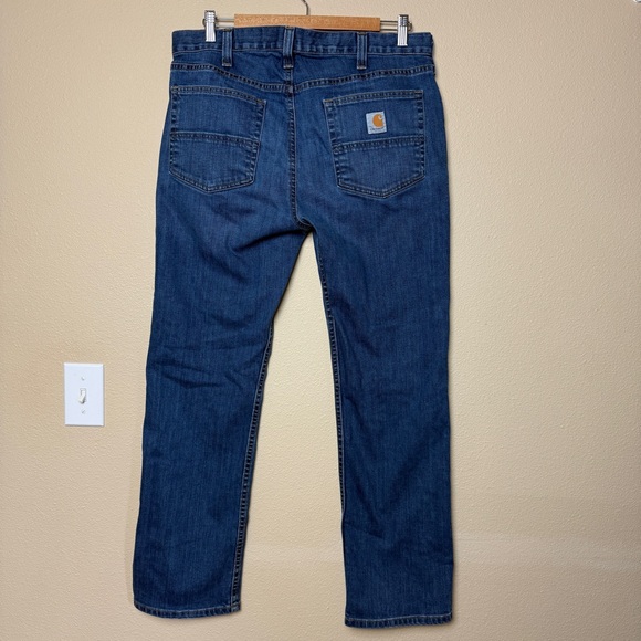 Carhartt MENS Relaxed Fit Cotton Denim Medium Wash Blue Jeans SIZE 34x30 - Picture 1 of 7